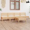 vidaXL 5-tlg. Garten-Lounge-Set Kiefer Massivholz