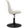 vidaXL Esszimmerst&uuml;hle 6 Stk. Drehbar Creme Samt