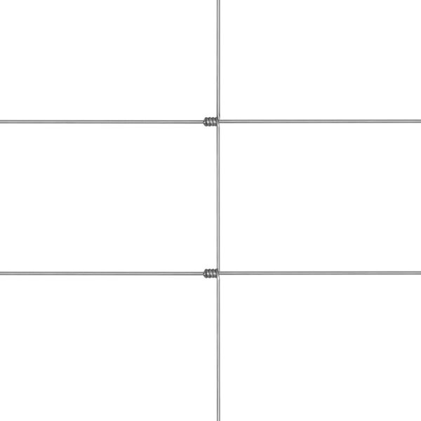 vidaXL Gartenzaun Verzinkter Stahl Silbern 50x1,6 m