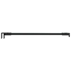 vidaXL Duschwand Stabilisierungsstange 47,5 cm f&uuml;r 68/ mm Glas Schwarz