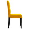 vidaXL Esszimmerst&uuml;hle 2 Stk. Gelb Samt