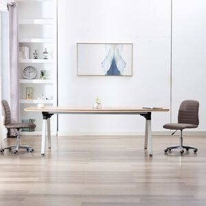 vidaXL Esszimmerst&uuml;hle 2 Stk. Taupe Stoff