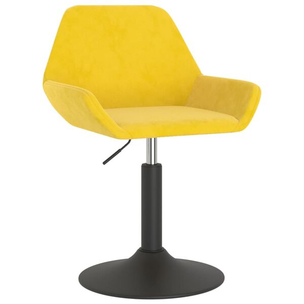 vidaXL Barhocker Senfgelb Samt
