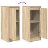 vidaXL Sideboard Sonoma-Eiche 29,5x34x76 cm Holzwerkstoff