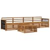 vidaXL Outdoor-Sofagarnitur 5 stk. Natur Massivholz Akazie