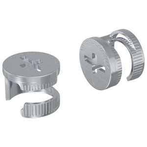 vidaXL Zapfenschloss-Muttern 2 stk. Silber 12 x 10 mm Metall