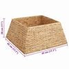 vidaXL Weihnachtsbaumkragen Braun 60 x 60 x 28 cm Wasserhyazinthe