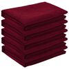 vidaXL Tischdecke 5 stk. Rechteckig Weinrot 110 x 140 cm