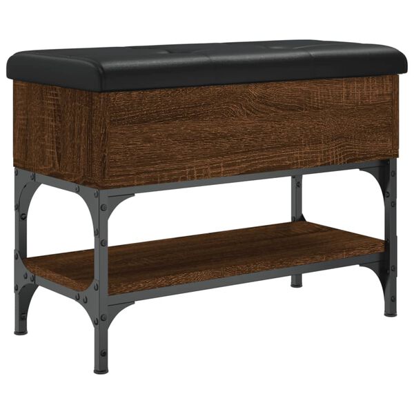 vidaXL Schuhbank Braun Eichen-Optik 62x32x45 cm Holzwerkstoff