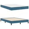 vidaXL Boxspringbett mit Matratze Dunkelblau 140 x 190 cm Stoff