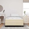 vidaXL Boxspringbett Creme 120 x 200 cm Stoff