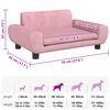 vidaXL Hundebett Rosa 70x45x33 cm Samt