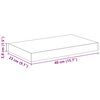vidaXL Schweberegale 4 Stk. Betongrau 40x23x3,8 cm MDF