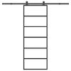 vidaXL Schiebet&uuml;r mit Beschlag 76x205 cm ESG-Glas & Aluminium
