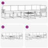 vidaXL Outdoor-Sofagarnitur mit Kissen 7 pcs Natur und Beige