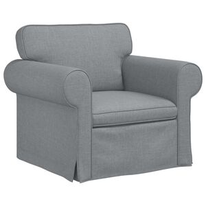vidaXL Sofa Hellgrau 95 x 82 x 80 cm Stoff
