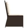 vidaXL Gartenbank Braun Poly-Rattan