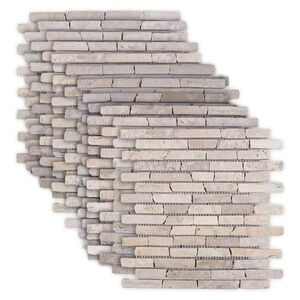 vidaXL Mosaikfliesen Creme 30 x 30 cm Marmor