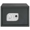 vidaXL Digitaler Safe mit Schloss Dunkelgrau 35 x 25 x 25 cm Stahl