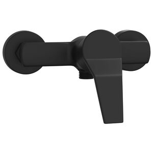 vidaXL Duschmischer Schwarz G 1 / 2 Zoll Messing