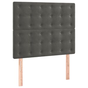 vidaXL Kopfteil Dunkelgrau 80 x 5 x 118/128 cm Samt