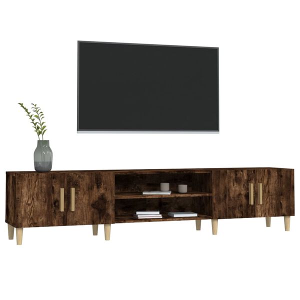 vidaXL TV-Schrank Räuchereiche 180x31,5x40 cm Holzwerkstoff