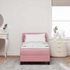vidaXL Boxspringbett mit Matratze mit Kopfteil Rosa 80 x 200 cm Samt