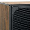 vidaXL Aufbewahrungsschrank Rustikal Braun 72x36x82 cm Metall und MDF
