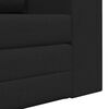 vidaXL Schlafsofa 60cm Schwarz Stoff