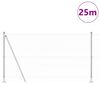 vidaXL Zaunpfosten Silber 25 x 1,2 m (36 mm Netz) Stahl