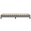 vidaXL Bettgestell ohne Matratze Dunkelgrau 100x200 cm Stoff