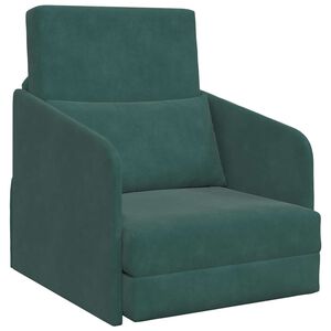 vidaXL Schlafsofa Dunkelgr&uuml;n 65 x 80 x 83 cm Samt