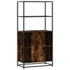 vidaXL Highboard Räuchereiche 68x35x139 cm Holzwerkstoff und Metall