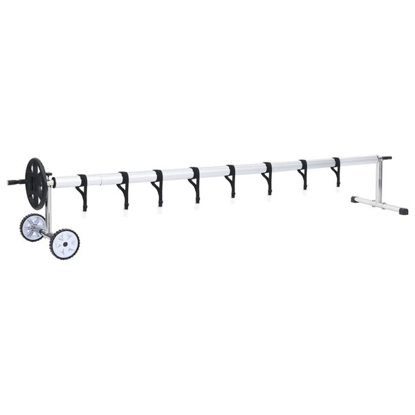 vidaXL Aufrollvorrichtung f&uuml;r Poolabdeckung Edelstahlbasis