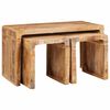 vidaXL Nestingtisch 3 stk. Braun 82 x 40 x 46 cm Massivholz Mango