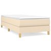 vidaXL Boxspringbettgestell Creme 80x200 cm Stoff