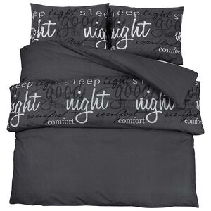 vidaXL Bettw&auml;sche-Set Schwarz und Wei&szlig; 220x240 cm Baumwolle