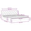 vidaXL Bett mit Matratze Blau 180x200 cm Samt