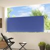 vidaXL Ausziehbare Seitenmarkise 100x300 cm Blau