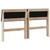 vidaXL Gepolstertes Kopfteil Taupe 160 cm Massives Kiefernholz