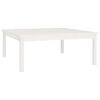 vidaXL Couchtisch Wei&szlig; 100x100x40 cm Massivholz Kiefer