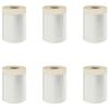 vidaXL Staubschutzfolie mit Klebeband 6 pcs Transparent 55 x 3300 cm