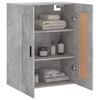 vidaXL Wandschrank Betongrau 69,5x34x90 cm Holzwerkstoff