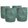 vidaXL Gartenm&uuml;lls&auml;cke 4 pcs Gr&uuml;n 66 x 66 x 83,5 cm Polypropylen
