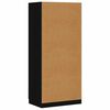 vidaXL Kleiderschrank Schwarz 80x52x180 cm Holzwerkstoff