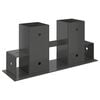 vidaXL Hilfsmittel f&uuml;r Holzstapel 12 Stk. Anthrazit 34 x 10 x 15 cm