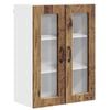 vidaXL Wandglas-Schrank PORTO Altholz 60 x 31 x 80 cm Holzwerkstoff