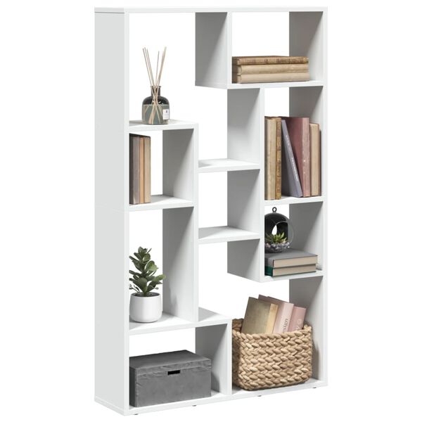vidaXL Bücherregal Weiß 72x20x120 cm Holzwerkstoff