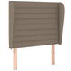 vidaXL Boxspringbett mit Matratze Taupe 100x200 cm Stoff