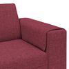 vidaXL Wohnzimmer Couch 3 pcs Weinrot Polyester